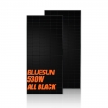 Bluesun Topcon All Black 510W 530W Solar Panel For Home Commercial Use