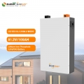 51.2v 100A lithium ion batterie wall mounted lithium battery solar with battery storage cost