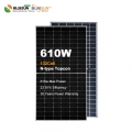 Bifacial double glass solar panels 595w 600w 610w 615w half cell solar panels for home